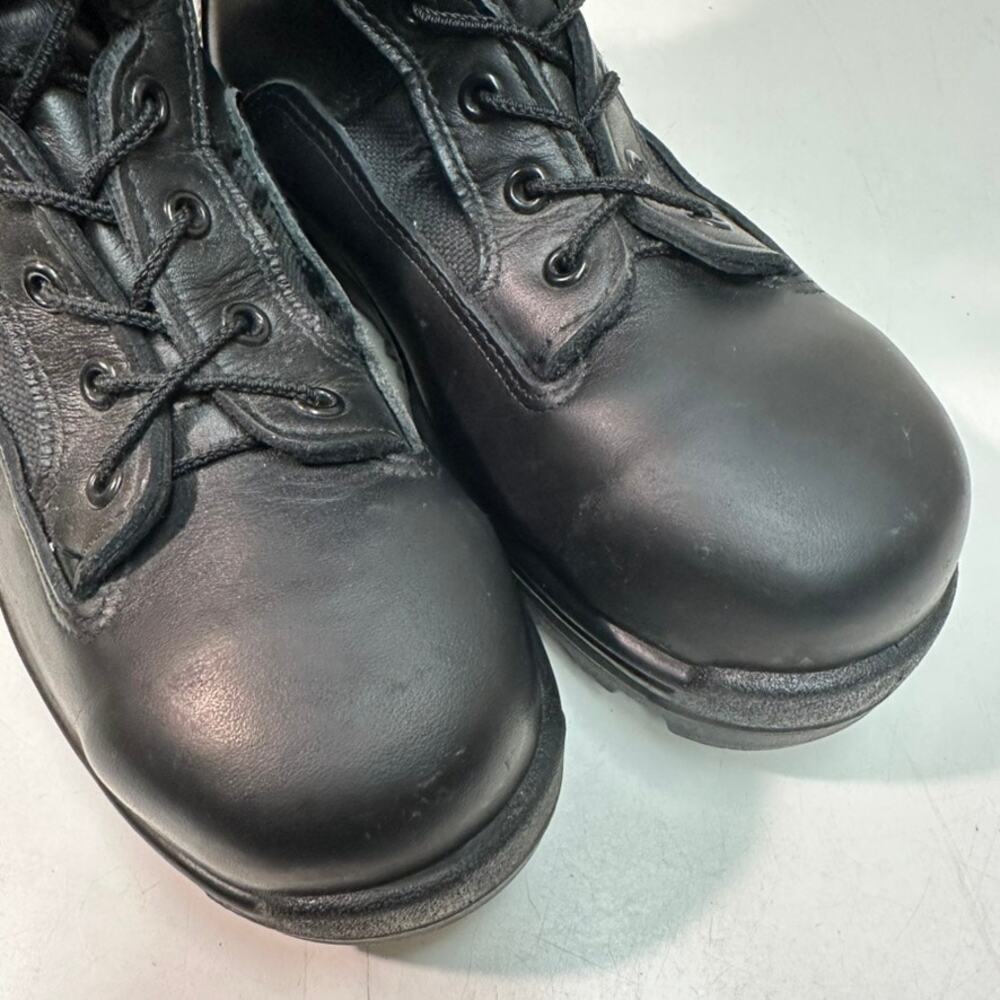 VERY GOOD Altama Wrath 8" Steel Toe Boots Triple Black Leather 7 - Picture 7 of 15